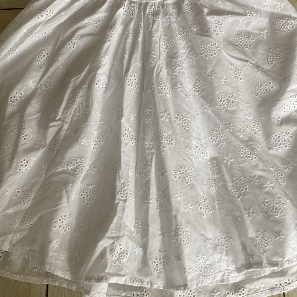 For Love and Lemons MARLA White Eyelet Halter Empire Waist Dress Small - Picture 5 of 8